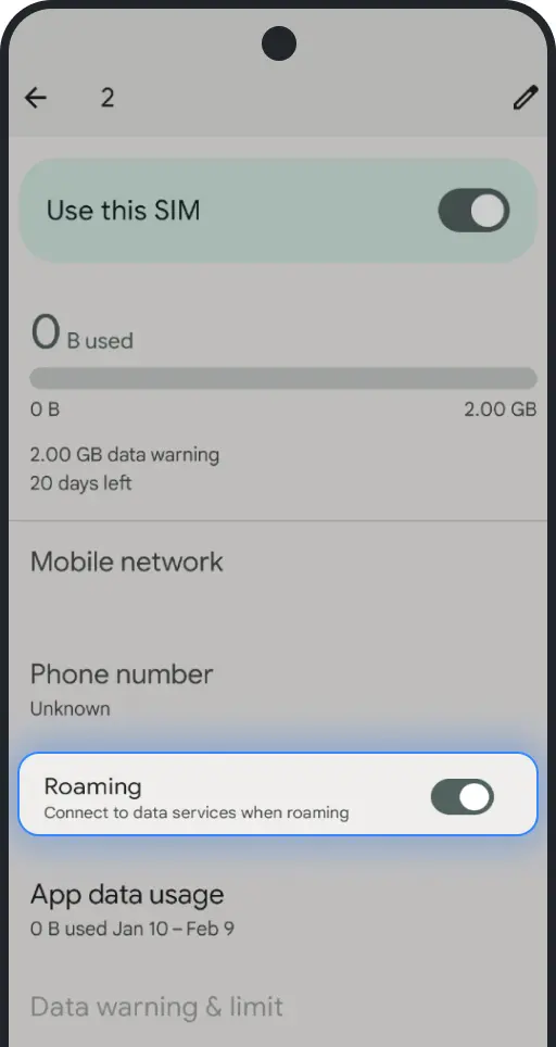 How to Enable Data Roaming on Android 4