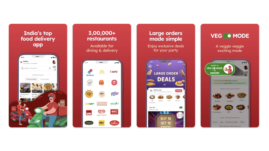 Zomato app review