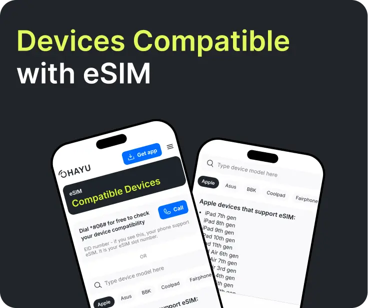 eSIM compatible devices