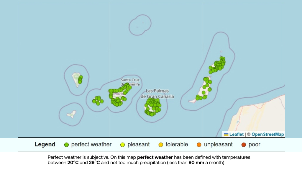 Canary Islands, Spain weather in April