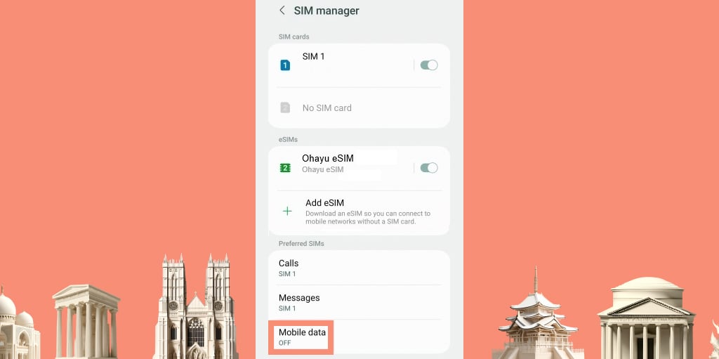 switching between eSIM data plans