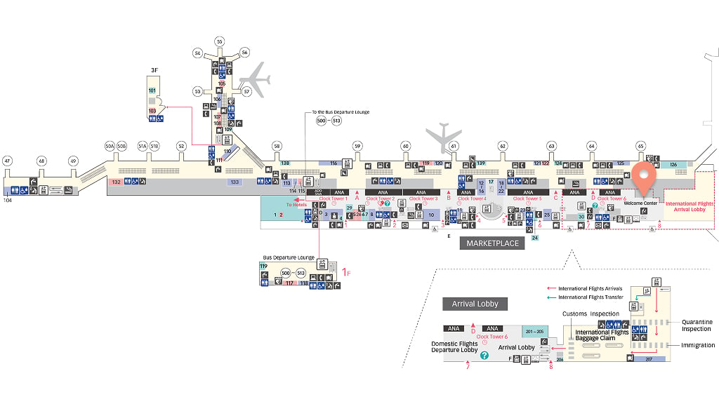 2F International Arrival Area Haneda airport