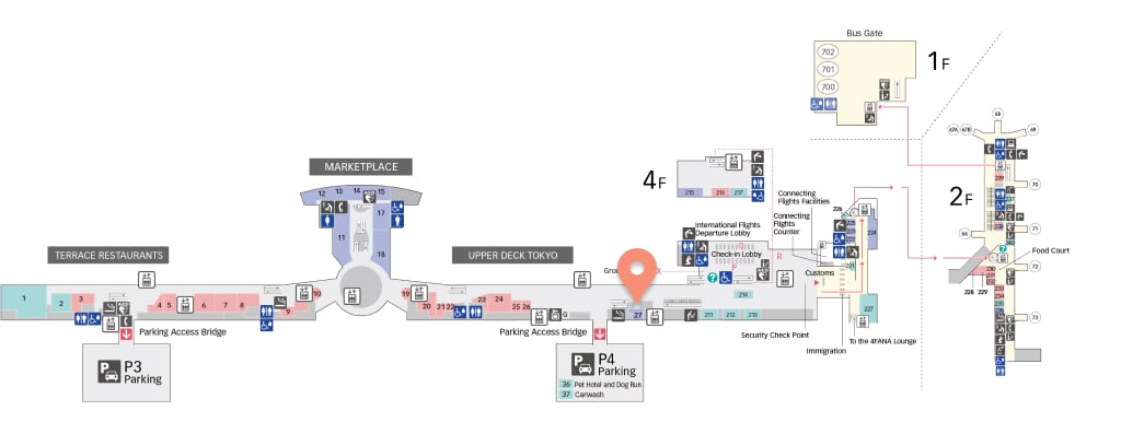 3F International Departure Gate 27 Haneda airport