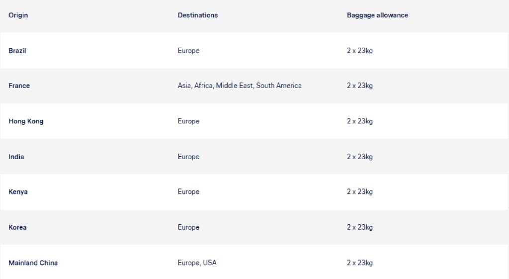 Baggage allowance for university students lufthansa.com