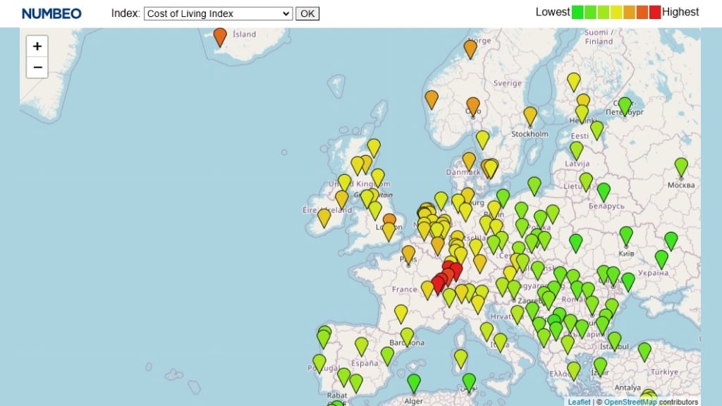 Lithuania, Latvia, and Estonia cost of living in August