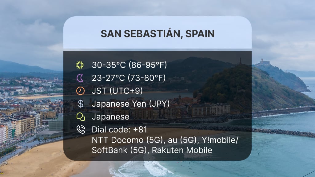 Los mejores destinos para viajar en julio: San Sebasti&aacute;n, Espa&ntilde;a