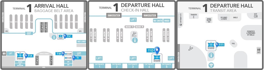 Changi Recommends T1 in Singapore airport