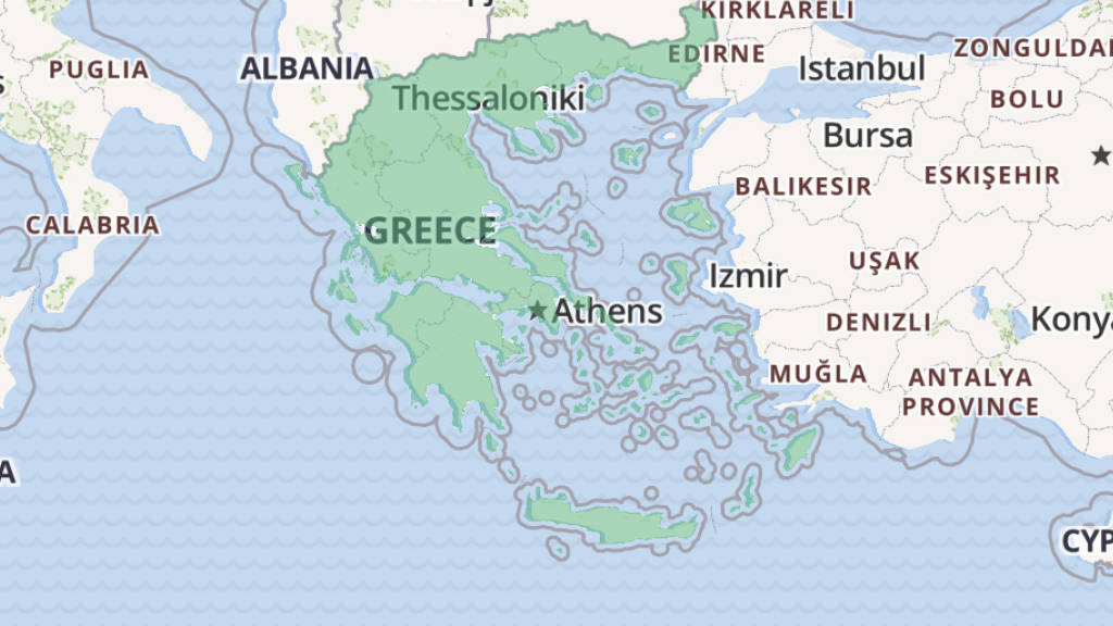Zonas de cobertura 5G Grecia