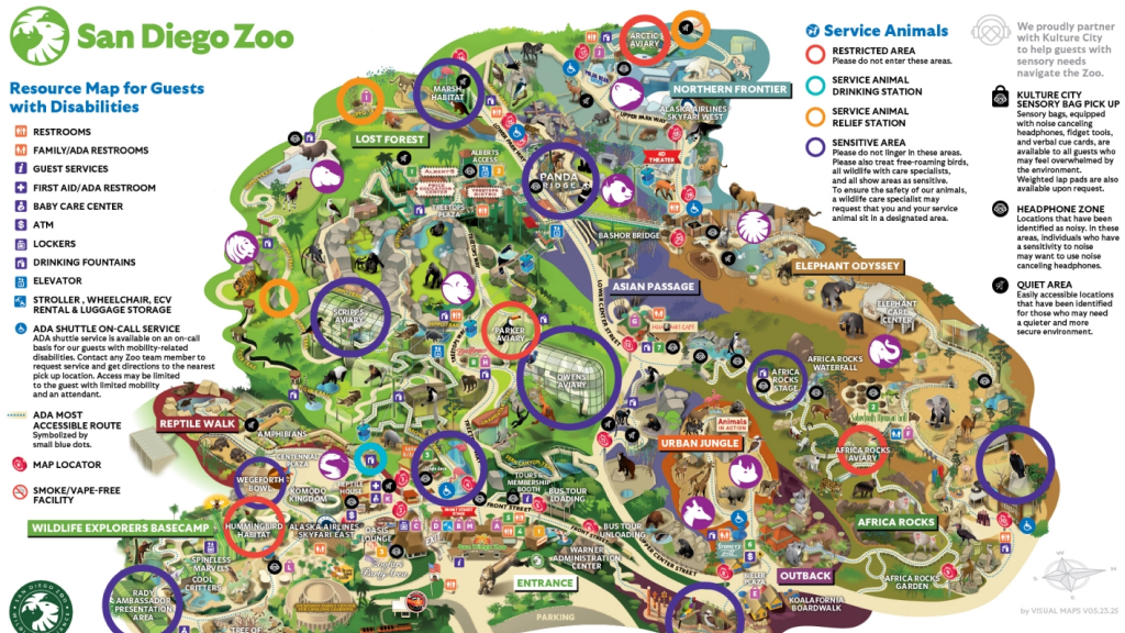 San Diego Zoo - best vacations for disabled adults