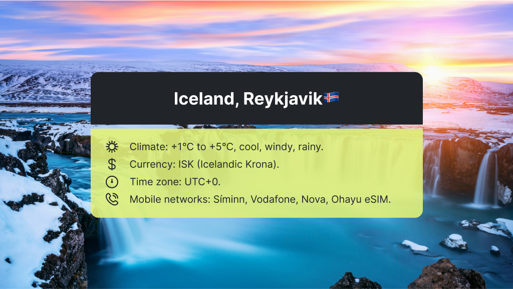 Reykjavik, Iceland in November