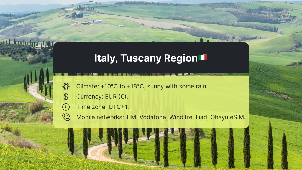 Tuscany, Italy visit in November