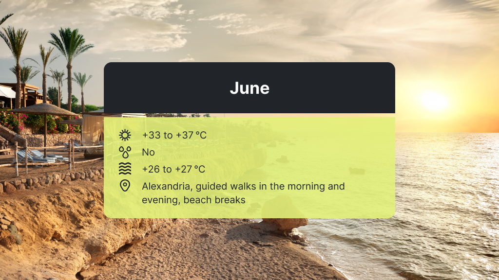 visiting Egypt in June