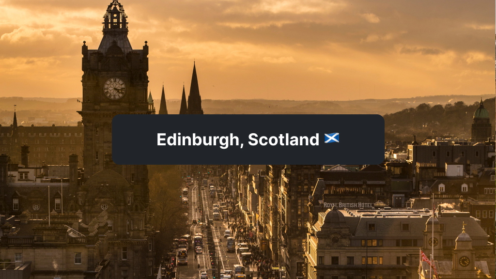 traveling to Edinburgh Scotland Halloween