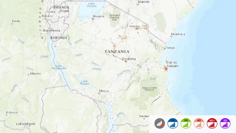Halotel mobile coverage map Tanzania