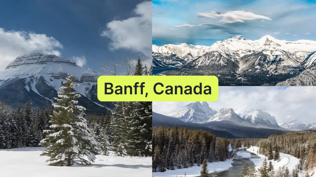 Banff, Canada in march