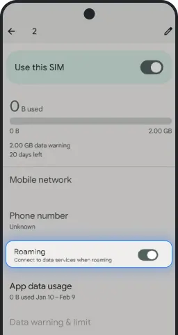 Cómo activar la itinerancia de datos en Android 4