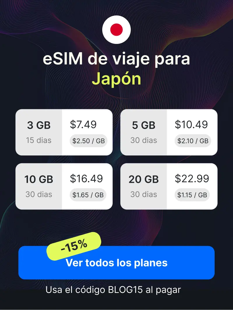 eSIM de viaje para Japon
