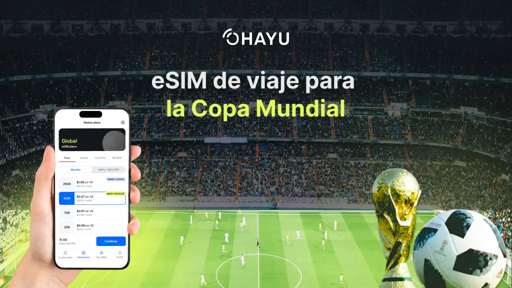 eSIM de viaje para la Copa Mundial