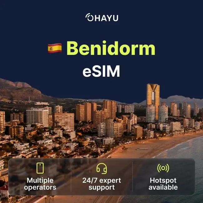 Benidorm eSIM eSIM for Benidorm