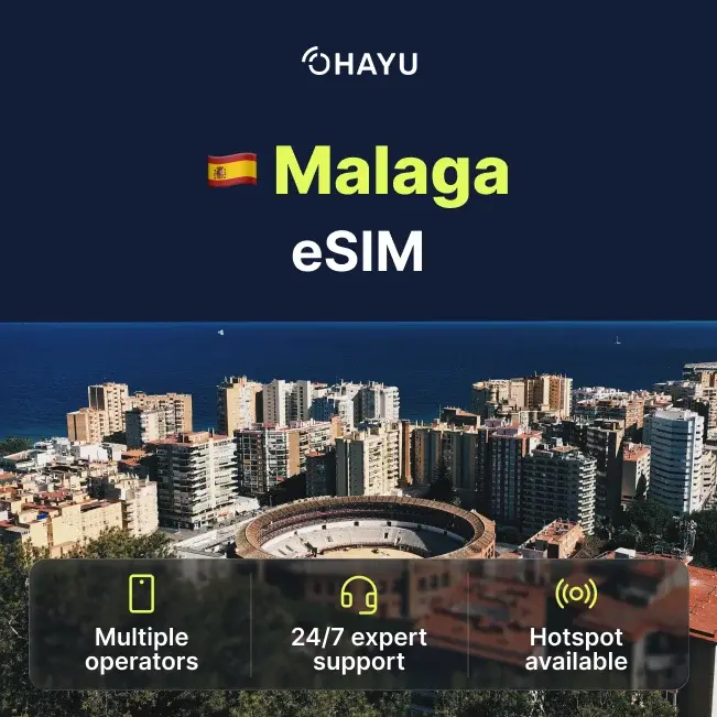 eSIM for Malaga