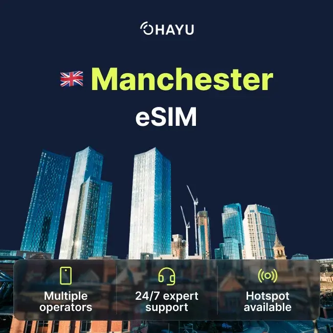 eSIM for Manchester
