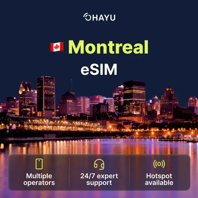 eSIM for Montreal