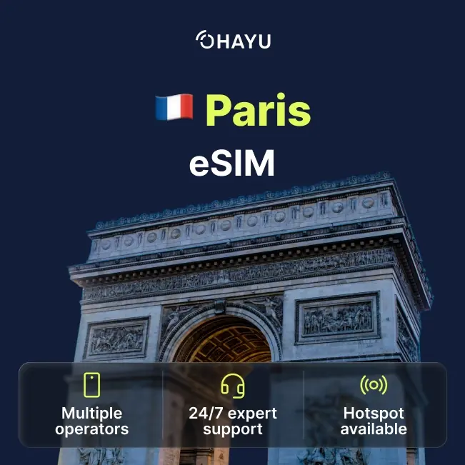 Paris eSIM eSIM for Paris