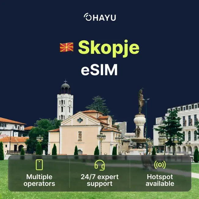 eSIM for Skopje