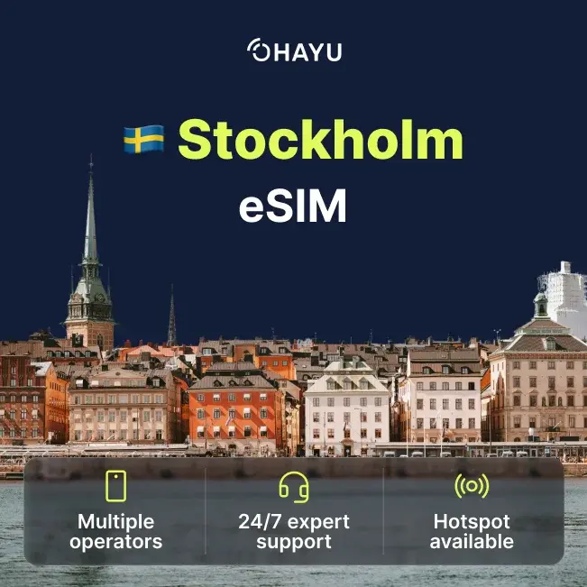 eSIM for Stockholm